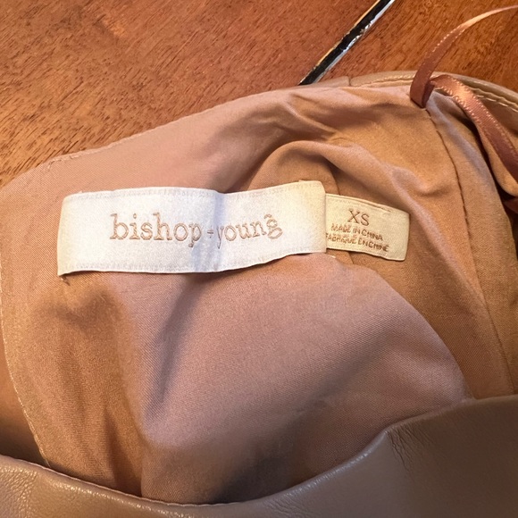 Bishop + Young Vegan Leather Shift Dress. - Picture 3 of 3